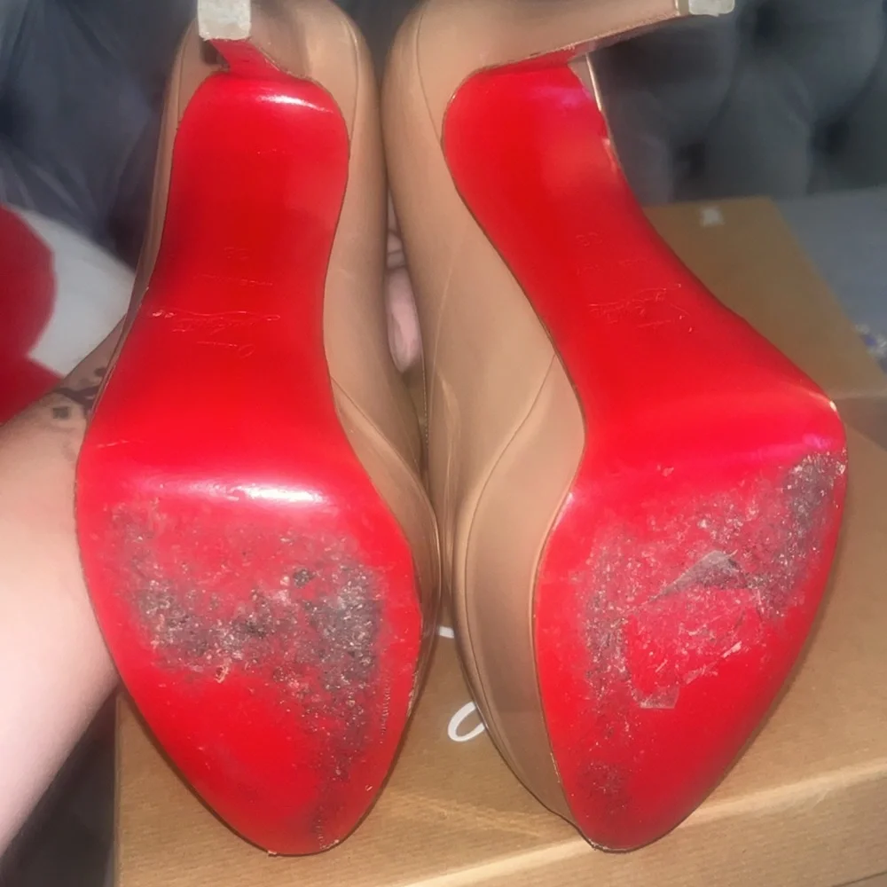 Bianca 140 patent calf Christian louboutin Size 38 nude - Picture 5 of 6